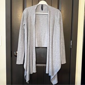 Athleta Gray Solstice Wrap Sweater Wool Blend, Small